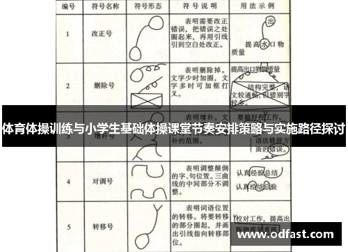 体育体操训练与小学生基础体操课堂节奏安排策略与实施路径探讨